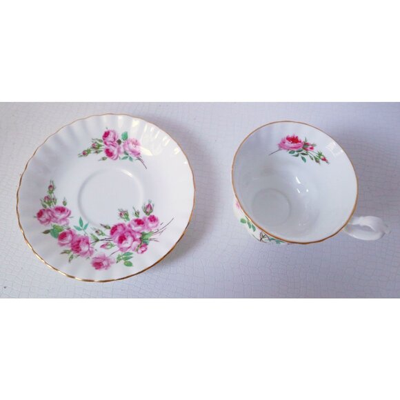 Vintage Teacup and Saucer Royal Albert Pink Roses Tea Cup - Picture 4 of 6